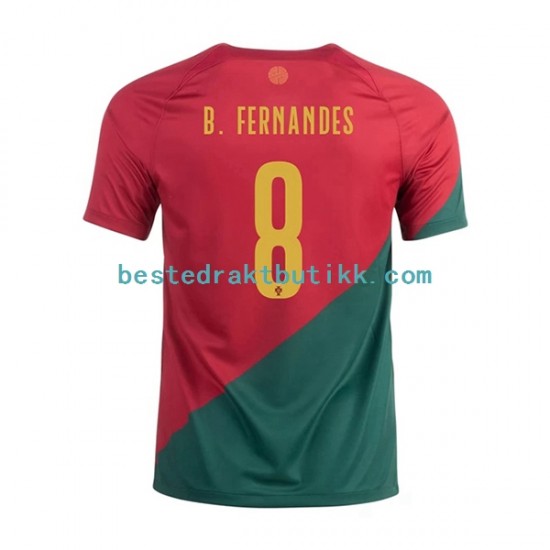 Fotballdrakter Portugal B.Fernandes 8 Hjemmedraktsett Fotball-VM 2022 Kortermet til Herre