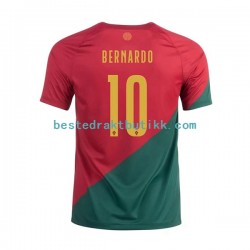 Fotballdrakter Portugal Bernardo 10 Hjemmedraktsett Fotball-VM 2022 Kortermet til Herre