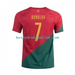 Fotballdrakter Portugal Ronaldo 7 Hjemmedraktsett Fotball-VM 2022 Kortermet til Herre
