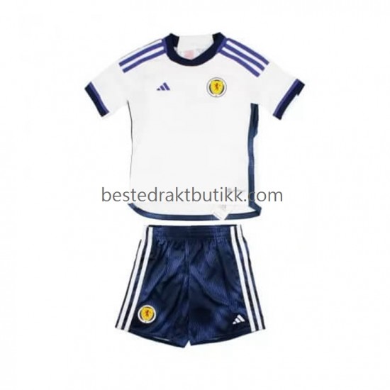 Fotballdrakter Schottland Bortedraktsett 2022 Kortermet til Barn